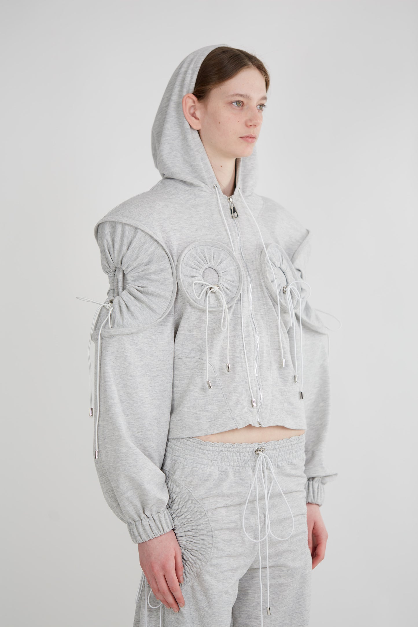 Circle Hoodie -Grey