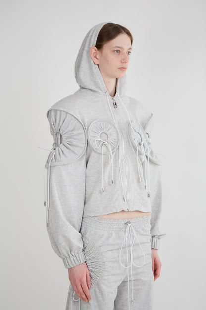 Circle Hoodie -Grey