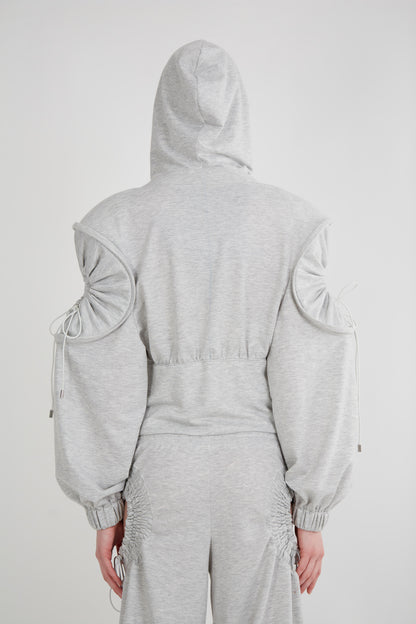 Circle Hoodie -Grey