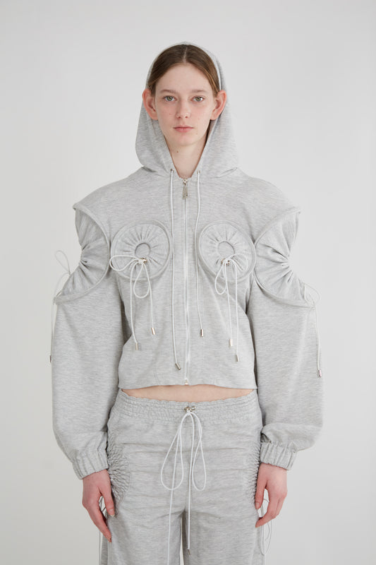 Circle Hoodie -Grey
