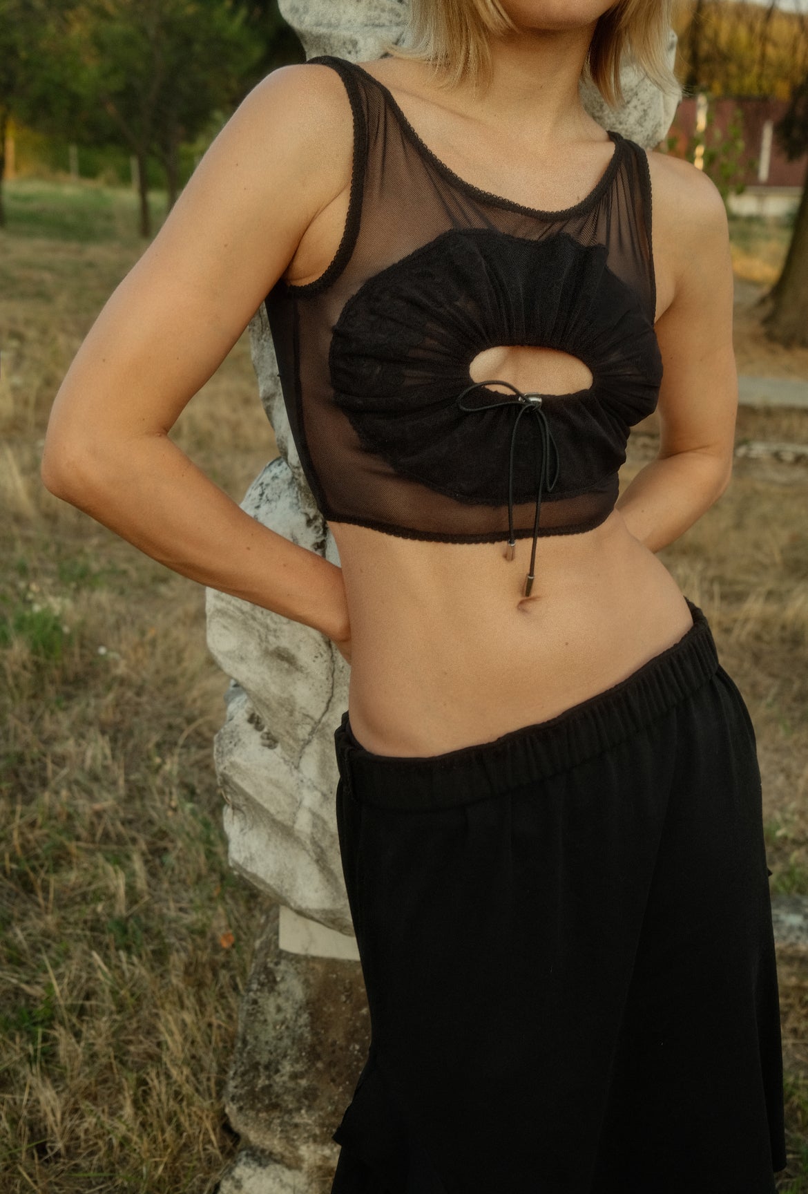 Black Circle Bralette